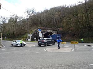 au niveau du tunnel D115